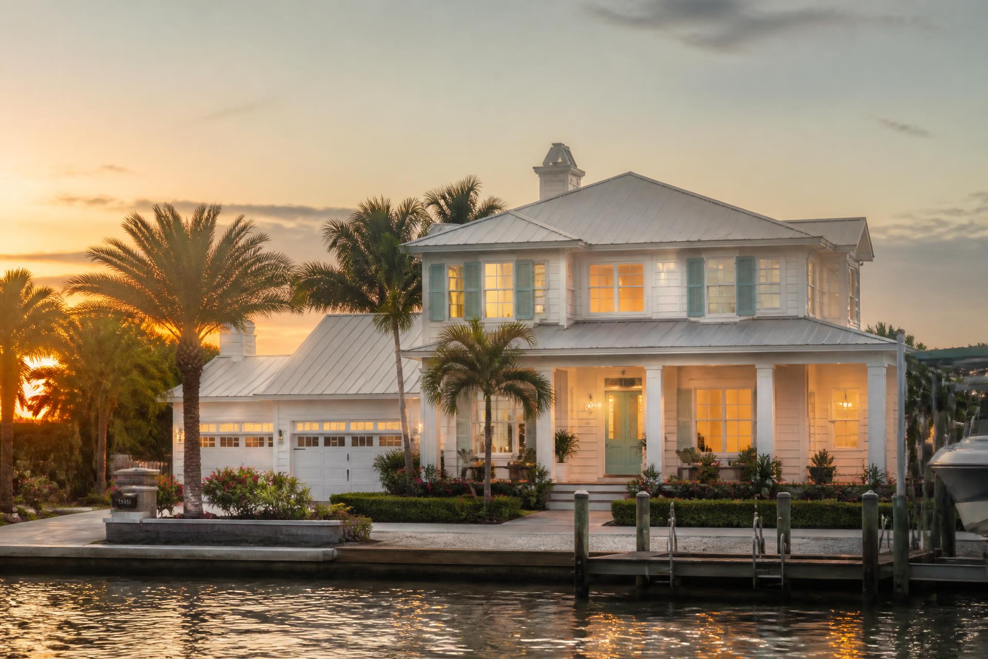 Central Florida single-family home exterior at dusk — a common setting for hidden mold problems