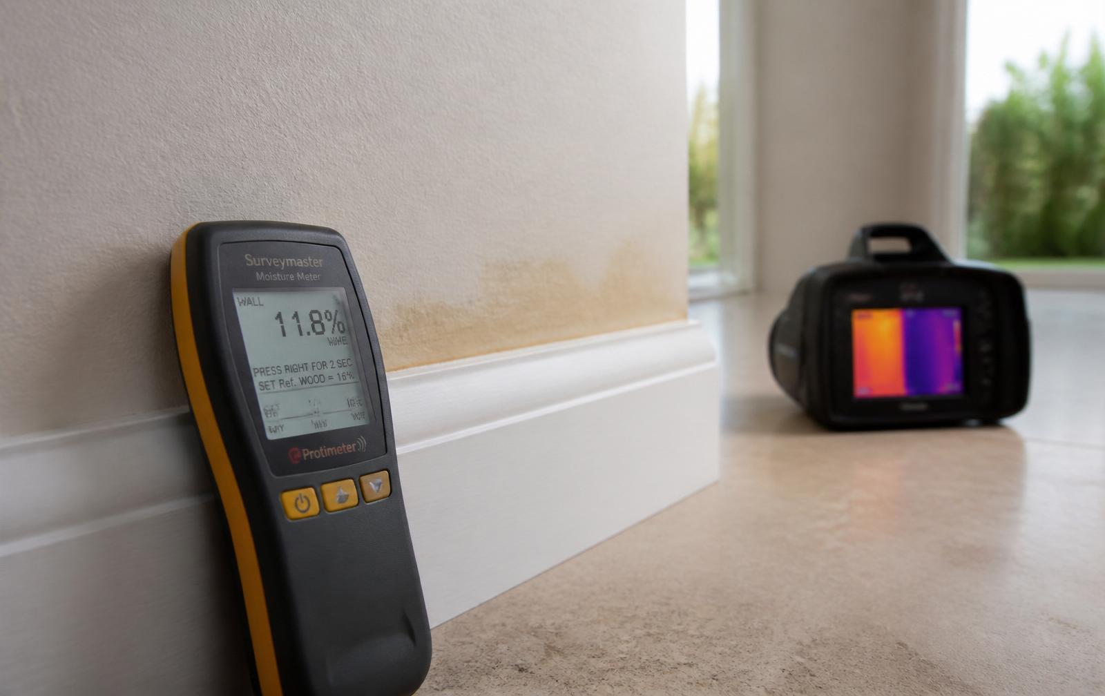 Moisture Inspection — professional equipment in a Florida home